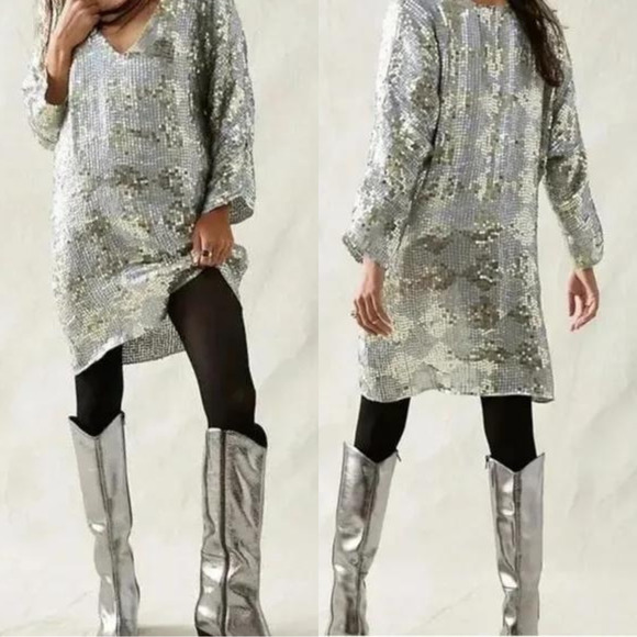 Jen’s Pirate Booty for Free People Checkered Boombox Mini Dress Med / Lg NWOT - Picture 15 of 15